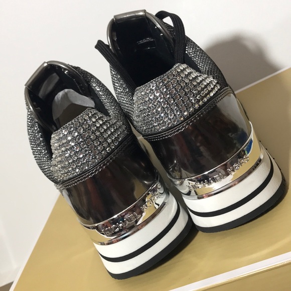 Michael Kors Maddy Trainer Crystal sparkling shoes - Picture 6 of 8